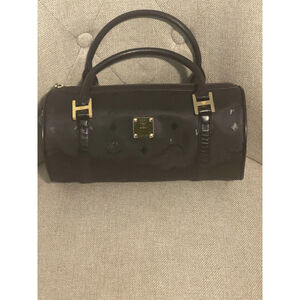 Authentic MCM Papillon Barrel Bag Dark Navy